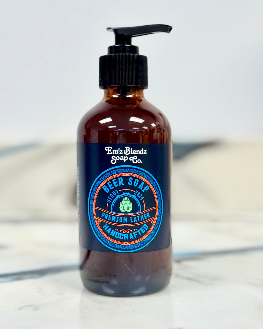 Liquid Beer Hand Soap | Hydrating & Nourishing Natural Hand Cleanser    Em'z Blendz Soap Co.