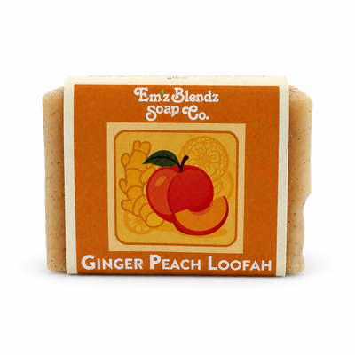 Ginger Peach Loofah Soap Bar