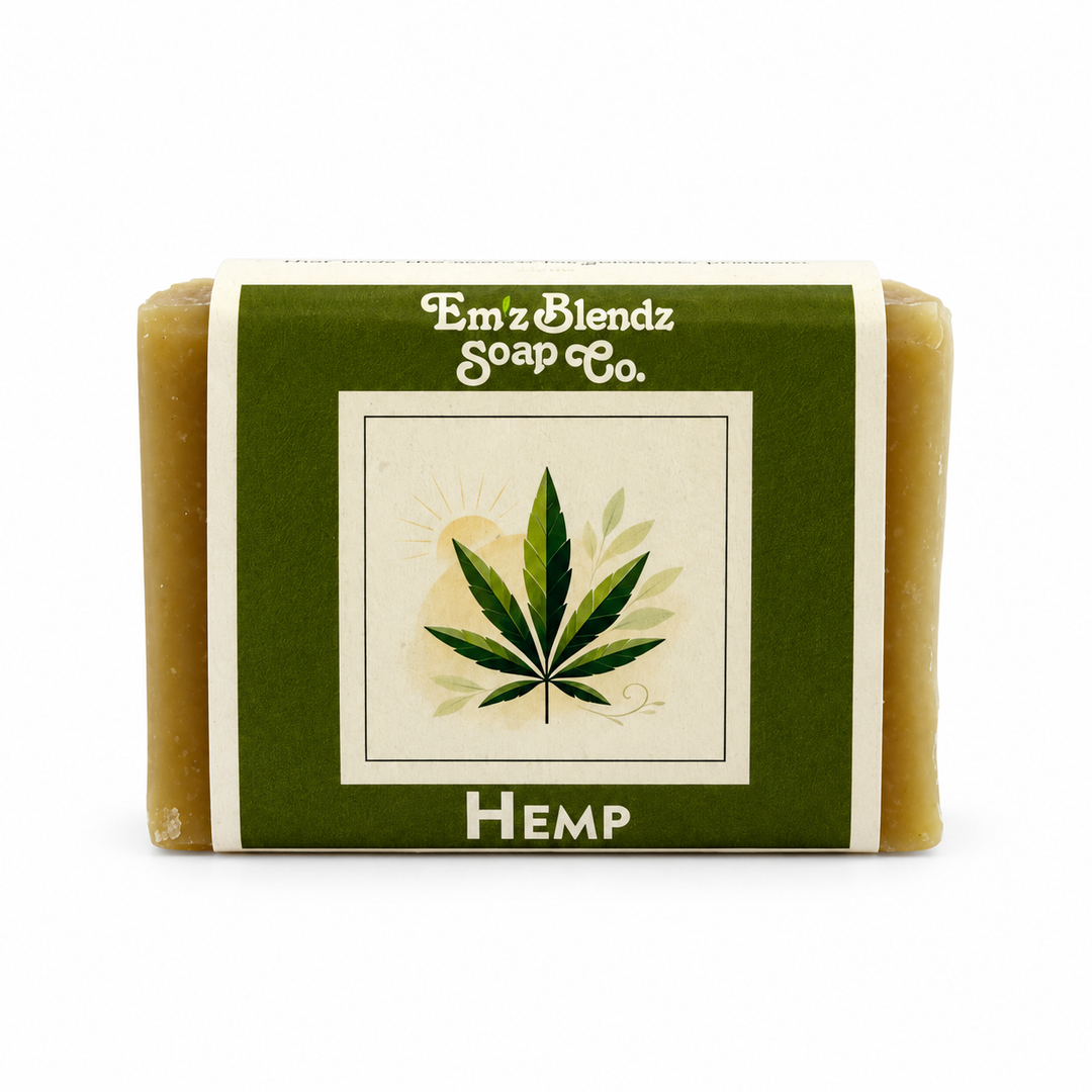 Hemp Soap Bar with Cannabis Sativa Seed Oil Em'z Blendz Soap Co.