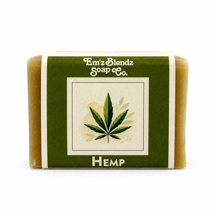 Hemp Soap Bar with Cannabis Sativa Seed Oil Em'z Blendz Soap Co.