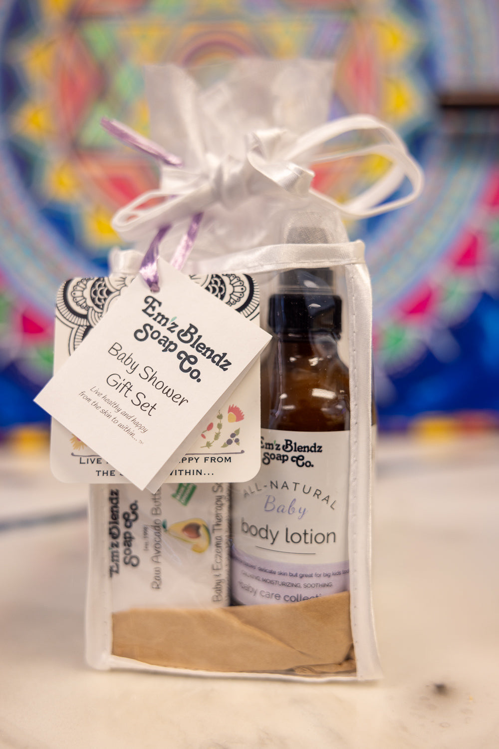 Baby Shower Gift Set - Gentle, Natural Care for Mom & Baby Em'z Blendz Soap Co.