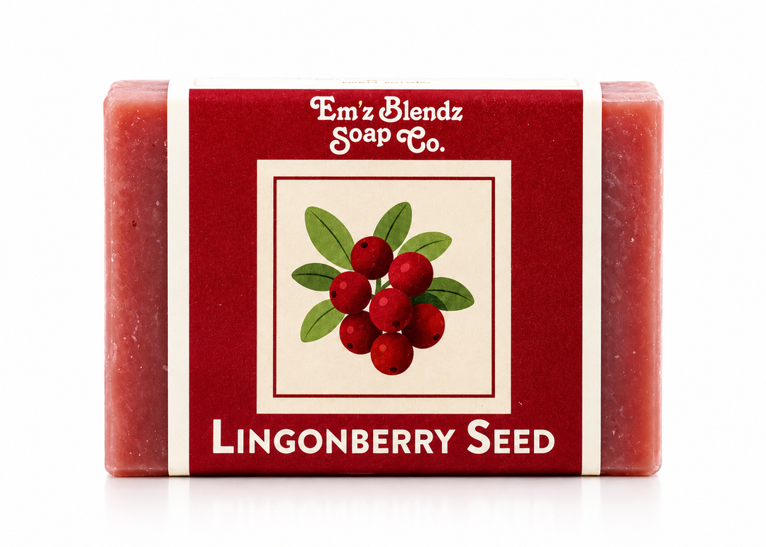 Lingonberry Seed Soap Bar Em'z Blendz Soap Co.
