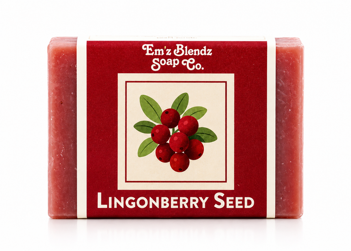 Lingonberry Seed Soap Bar Em'z Blendz Soap Co.