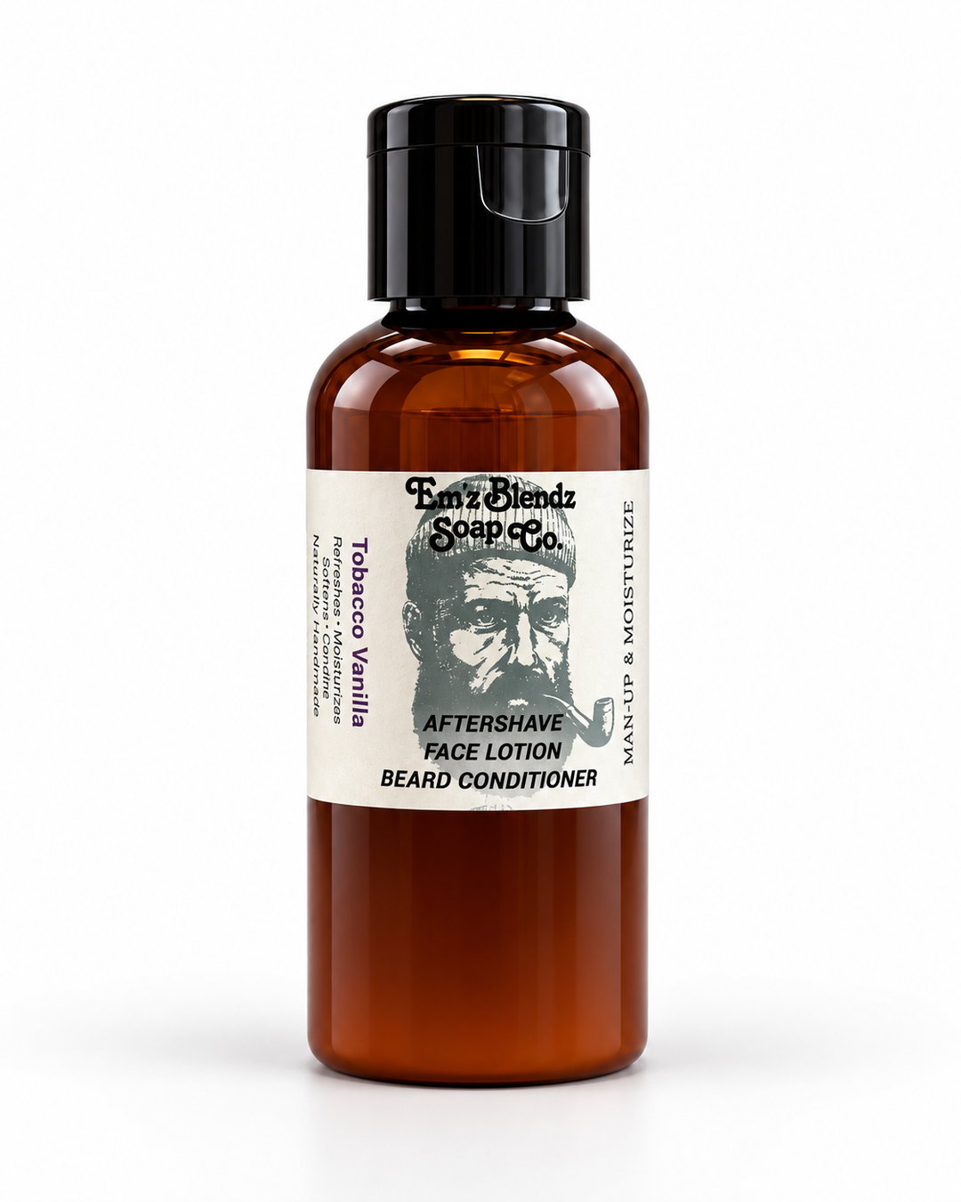 Tobacco Vanilla | Lightweight Aftershave Face Lotion & Beard Conditioner Em'z Blendz Soap Co.