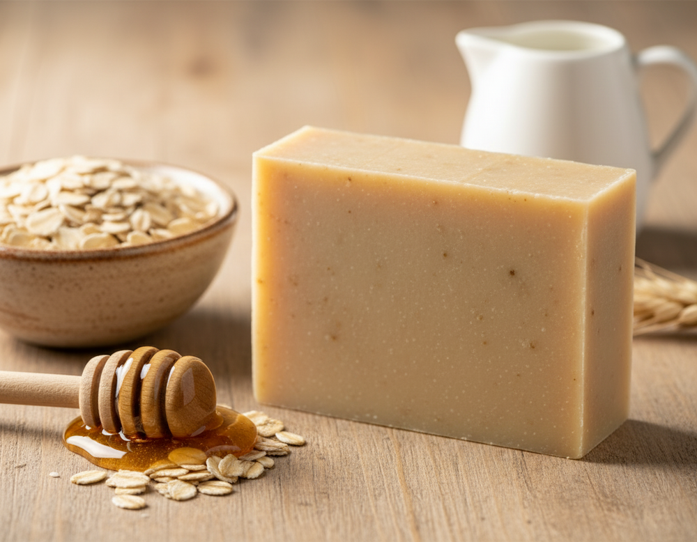 Oatmeal, Milk & Honey | Soap Bar Em'z Blendz Soap Co.