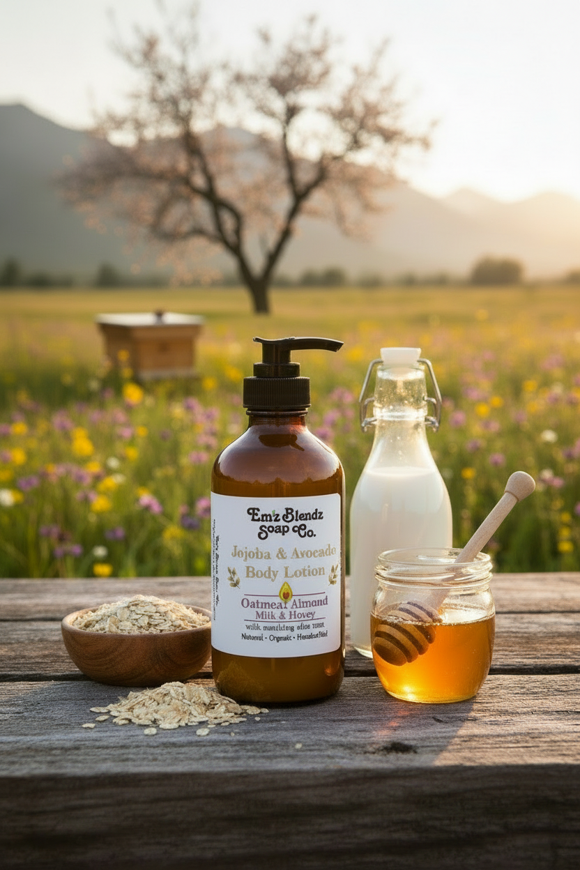 ふうちゃん EARTH BALL LOTION Oatmeal, Milk & Honey Body Lotion | Em'z Blendz