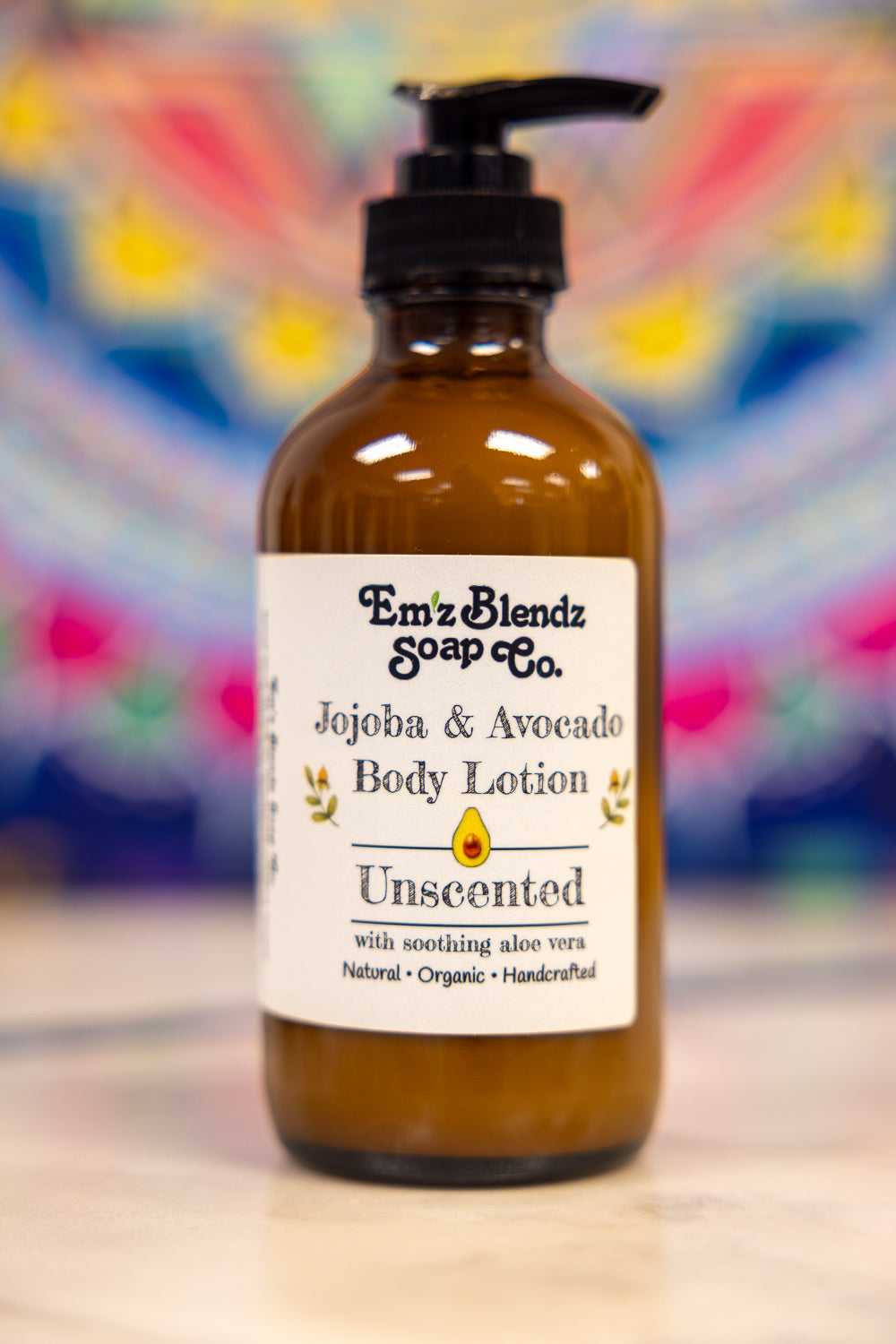 Unscented Jojoba & Avocado Body Lotion Em'z Blendz Soap Co.