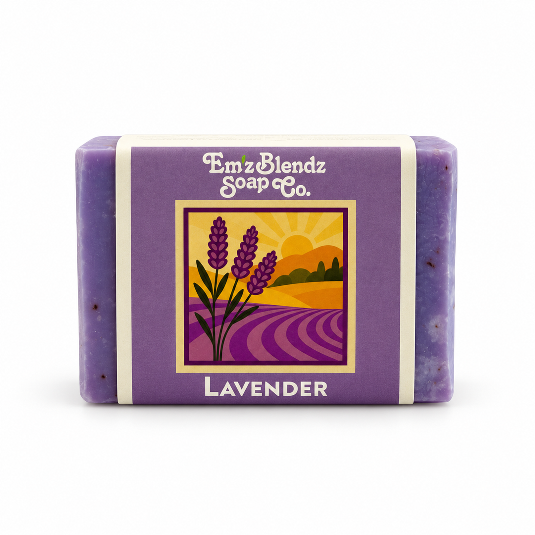 Lavender Soap Bar | Pure & Calming Em'z Blendz Soap Co.