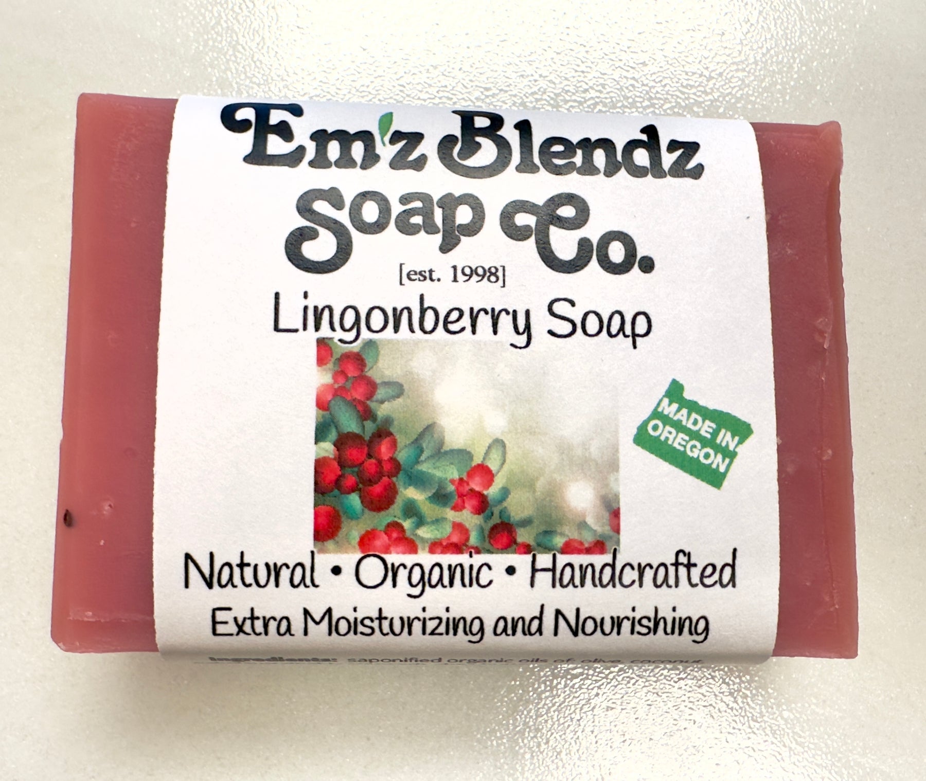 Cranberry Seed Organic Natural And Handcrafted Soap Bar Emz Blendz