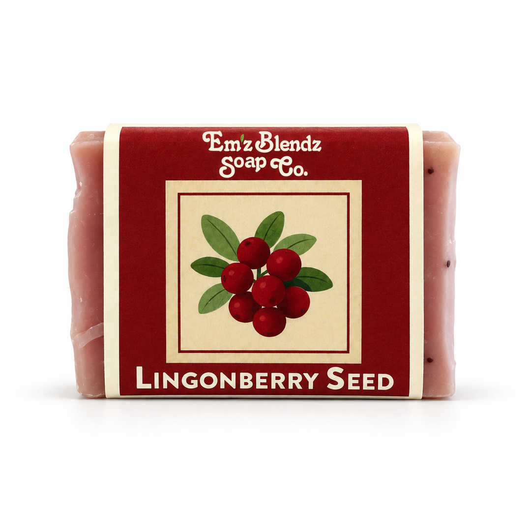 Lingonberry Seed Soap Bar Em'z Blendz Soap Co.