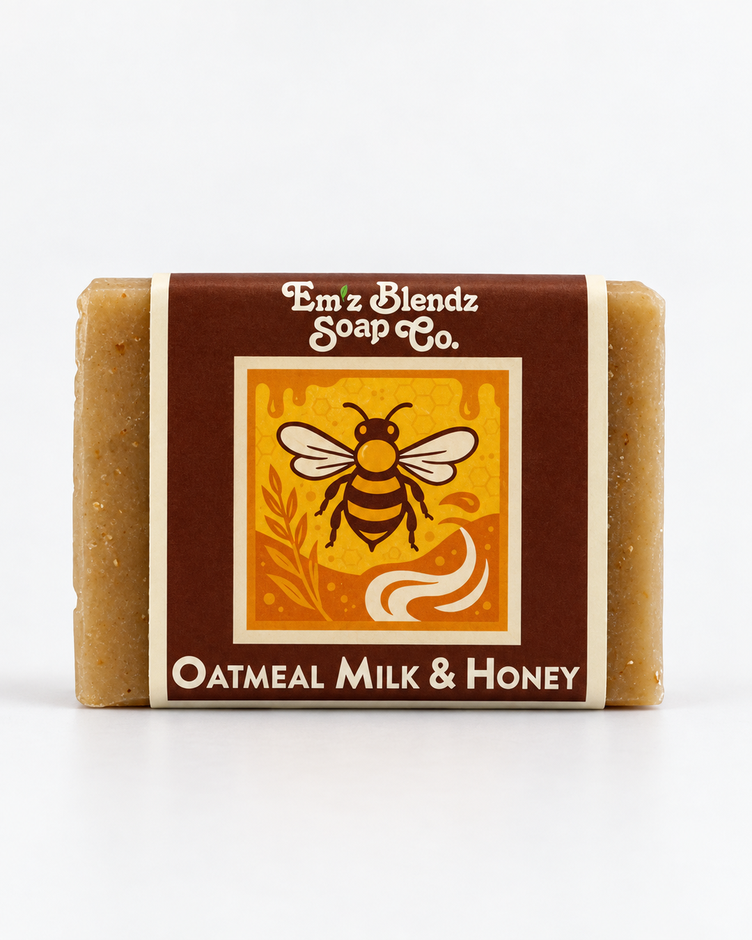 Oatmeal, Milk & Honey Soap Bar Em'z Blendz Soap Co.