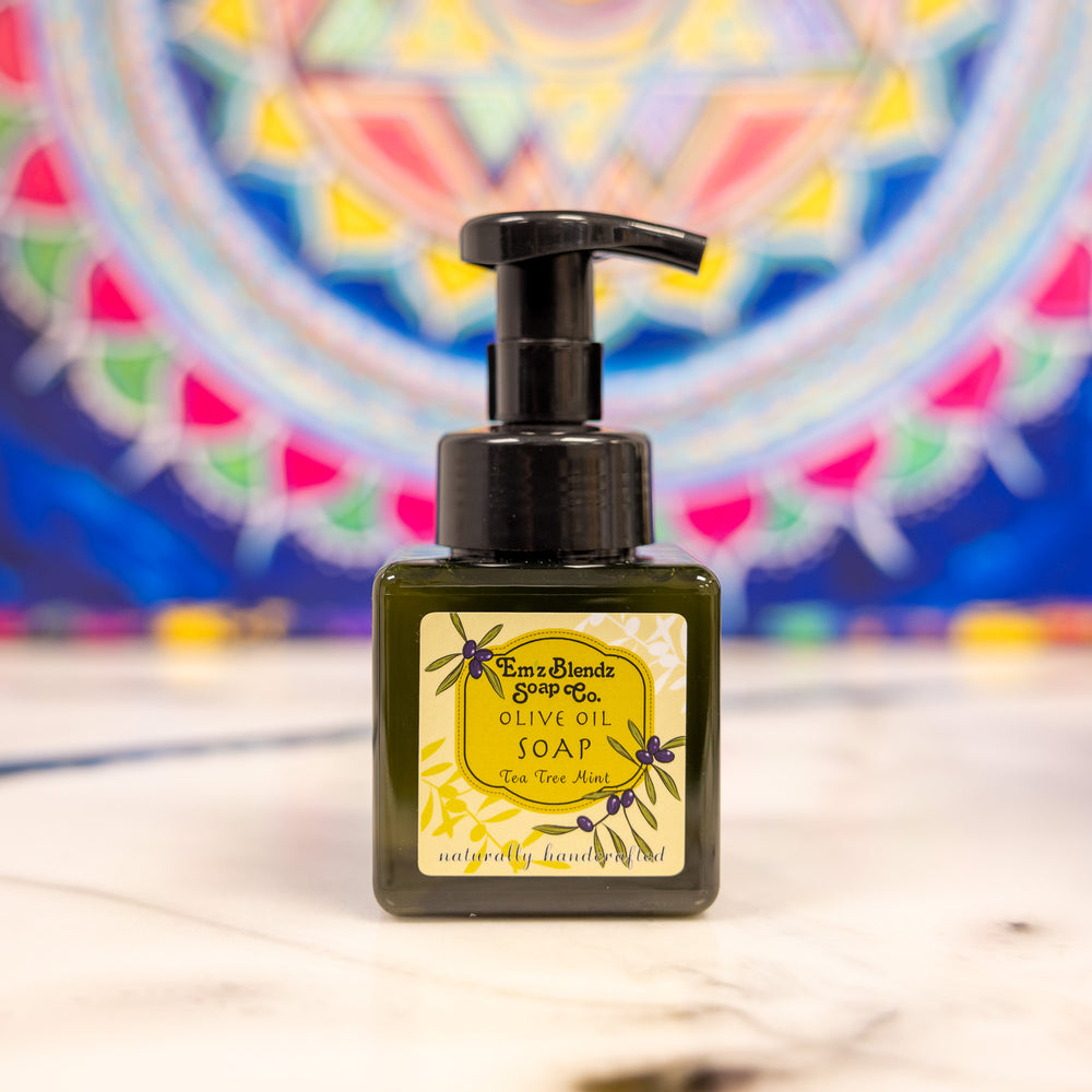 Tea Tree Mint Foaming Liquid Soap Em'z Blendz Soap Co.