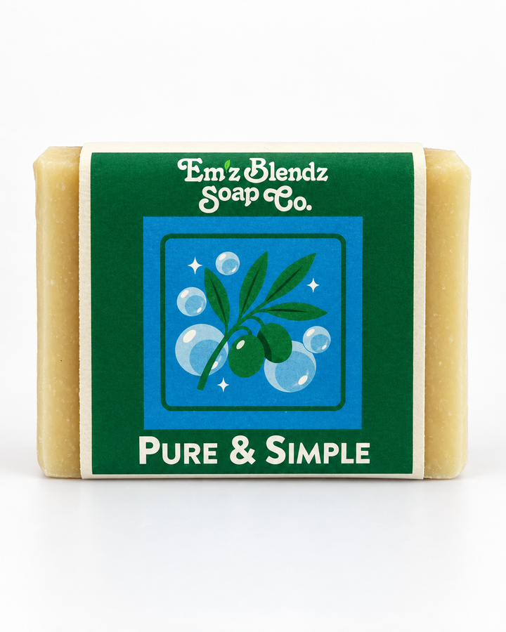 Pure & Simple Soap Bar Em'z Blendz Soap Co.