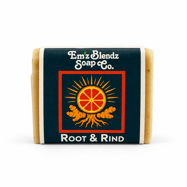 Root and Rind | Turmeric + Citrus Soap Bar Em'z Blendz Soap Co.