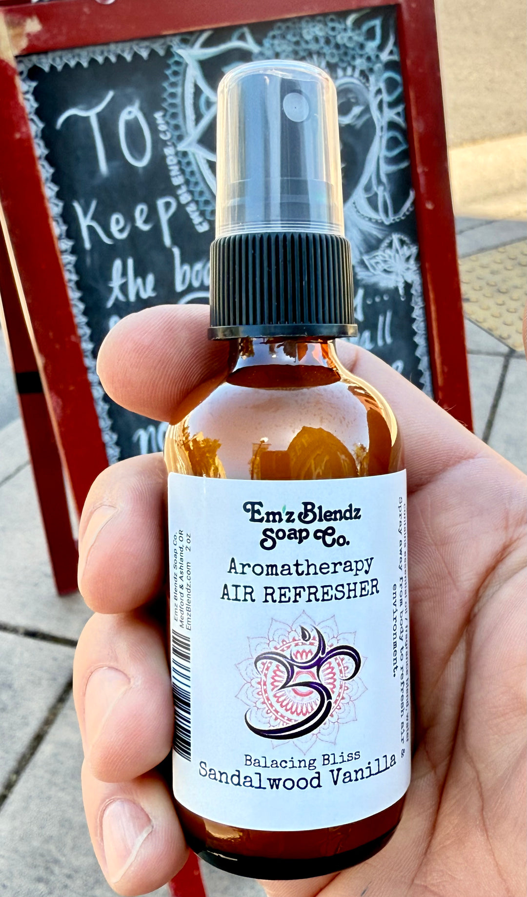 Sandalwood Vanilla | Aromatherapy Air Refresher Em'z Blendz Soap Co.