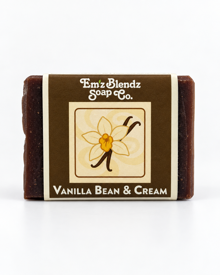 Vanilla Bean & Cream Soap Bar Em'z Blendz Soap Co.
