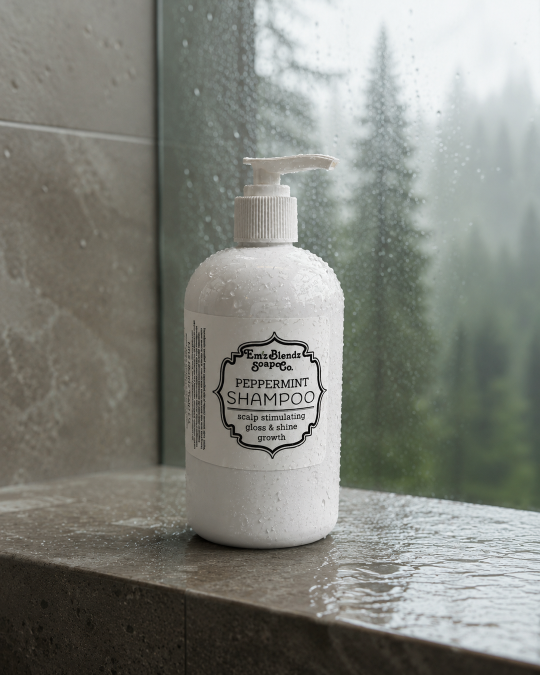 Peppermint Hair Growth Shampoo Em'z Blendz Soap Co.