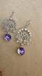Lunar Lotus Sparkle Earrings | Sterling Silver & Austrian Crystal
