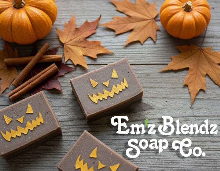 Pumpkin Spice Soap Bar Em'z Blendz Soap Co.