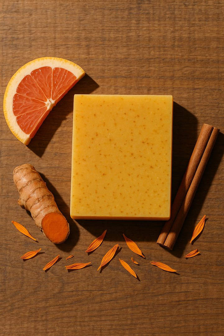 Root and Rind | Turmeric + Citrus Soap Bar Em'z Blendz Soap Co.