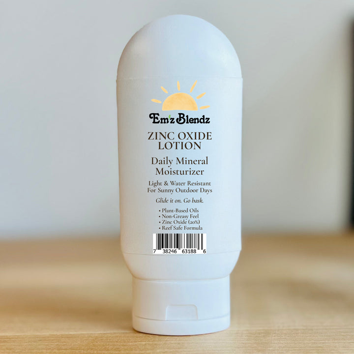 Zinc Oxide Lotion | Daily Mineral Moisturizer Em'z Blendz Soap Co.
