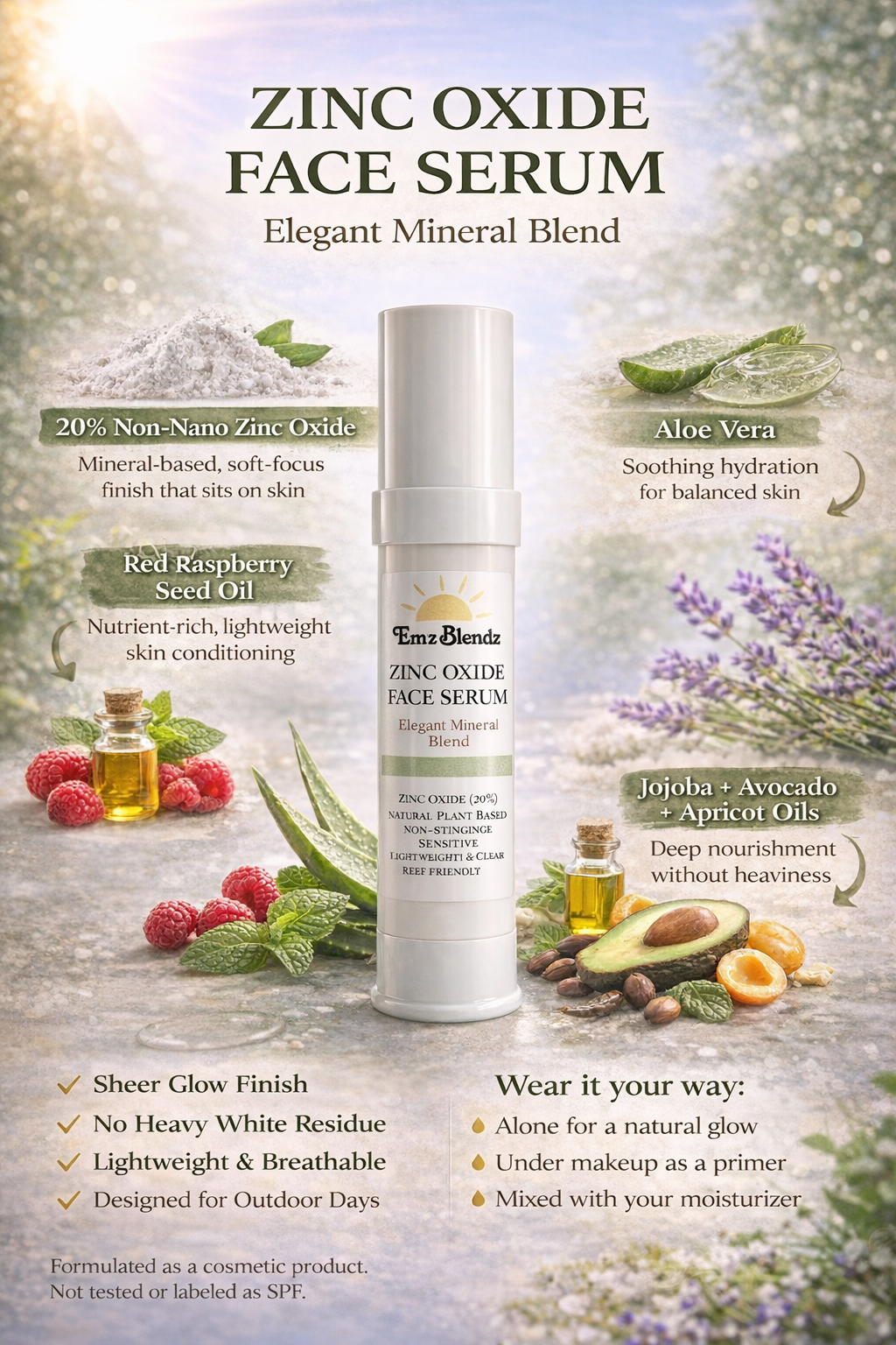 Mineral Glow Face Primer Em'z Blendz Soap Co.