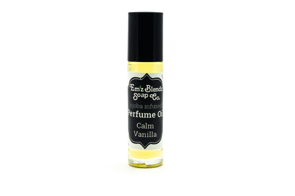 Jojoba Perfume Oil | Calm Vanilla | Long-lasting & Luxurious    Em'z Blendz Soap Co.