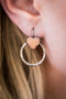 Hand-Hammered Sterling Silver & Copper Heart Earrings