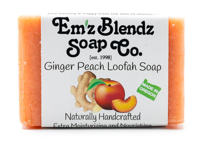 Ginger Peach Loofah Soap Bar