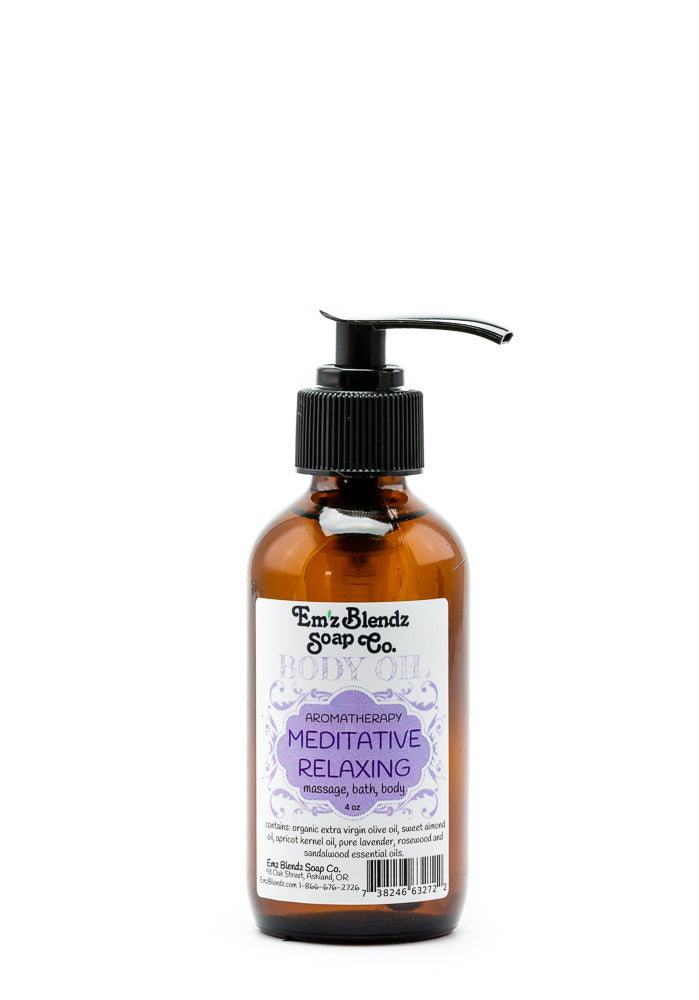 Therapeutic Body Oil Serum | Meditative Relaxing    Em'z Blendz Soap Co.