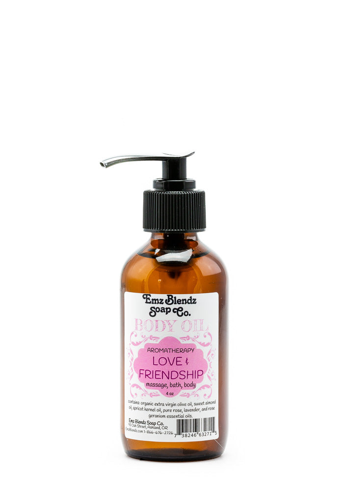 Therapeutic Body Oil Serum | Love & Friendship    Em'z Blendz Soap Co.