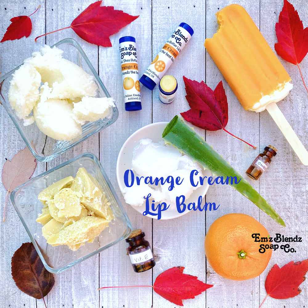 Orange Cream Lip Balm Em'z Blendz Soap Co.