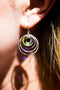 Em'z Blendz Vintage Crystal Solar Energy Earrings | Handcrafted Jewelry