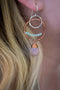 Em'z Blendz Lunar Eclipse Rose Quartz Earrings | Handcrafted Jewelry
