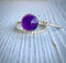 Handcrafted Fine Silver Amethyst Stack Ring Set | Beaded Design