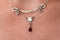 Passionate Heart Necklace | Garnet & Fine Silver